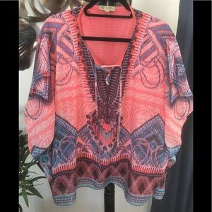 DG2 Diane Gilman (HSN) Tunic Blouse